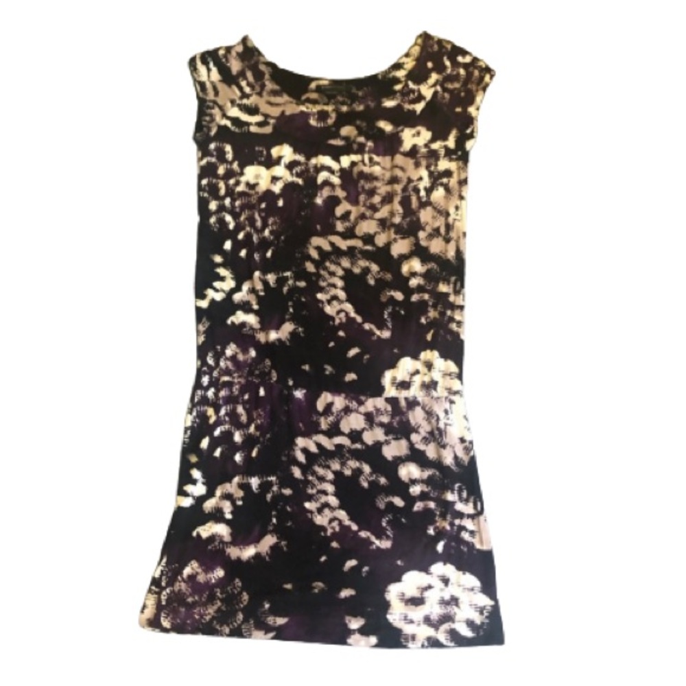 BCBGMaxazria purple print dress